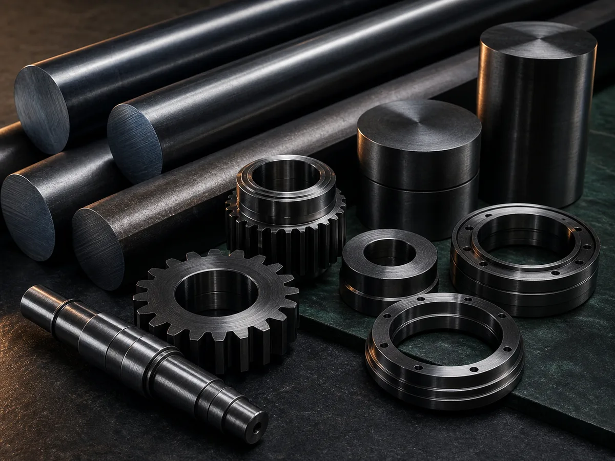 Carbon steel and alloy steel bars and turned components
